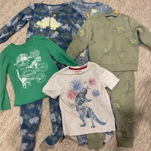 4T Boys Dinosaur Clothes Bundle